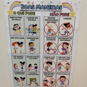 Pôster Boas Maneiras - Pode e Não Pode